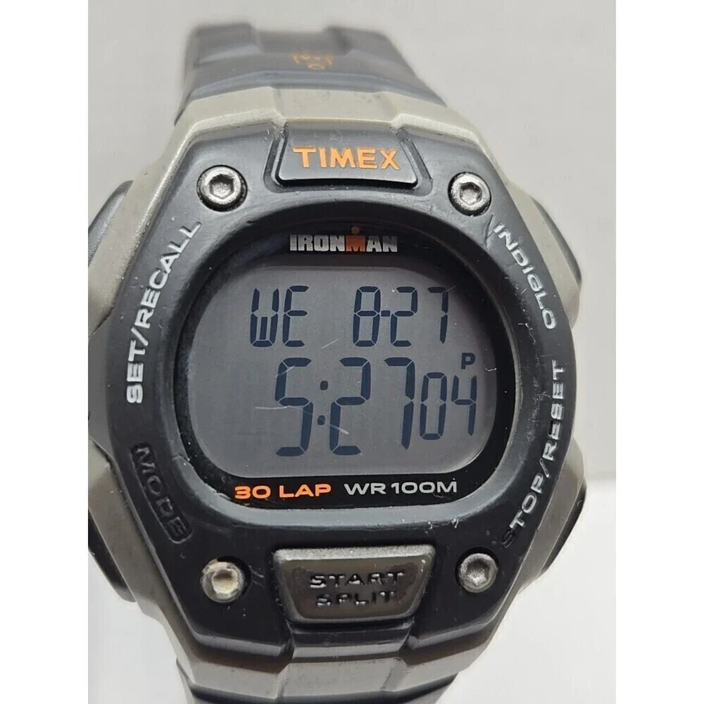 Timex Ironman Classic 30 Lap Watch 41mm Indiglo WR100M New Battery Quartz Mens